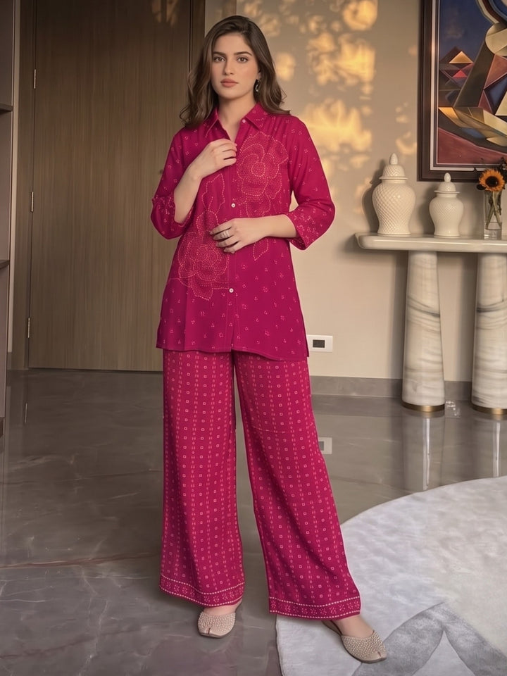 Poppi Rose Printed Premium Co-Ord Set