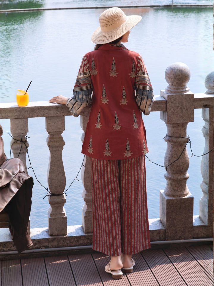 Poppi Sepia Printed Co-Ord Set