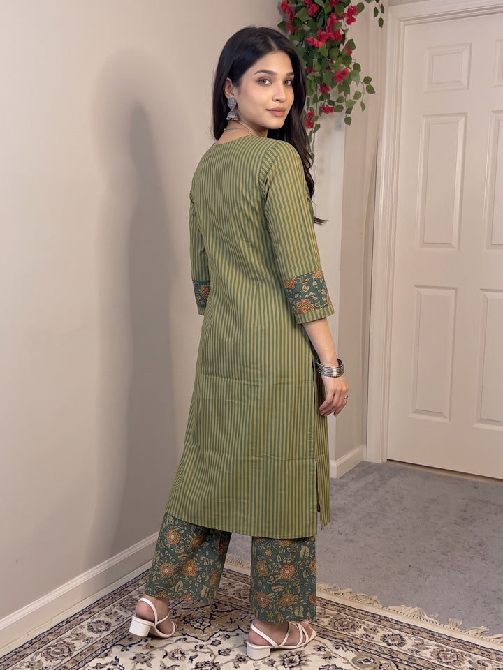 Poppi Sunrise Printed Kurta Pant Set