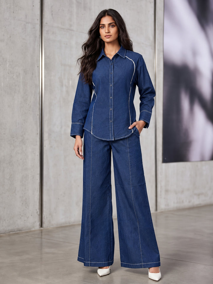 Priha Telav Denim Co-Ord Set