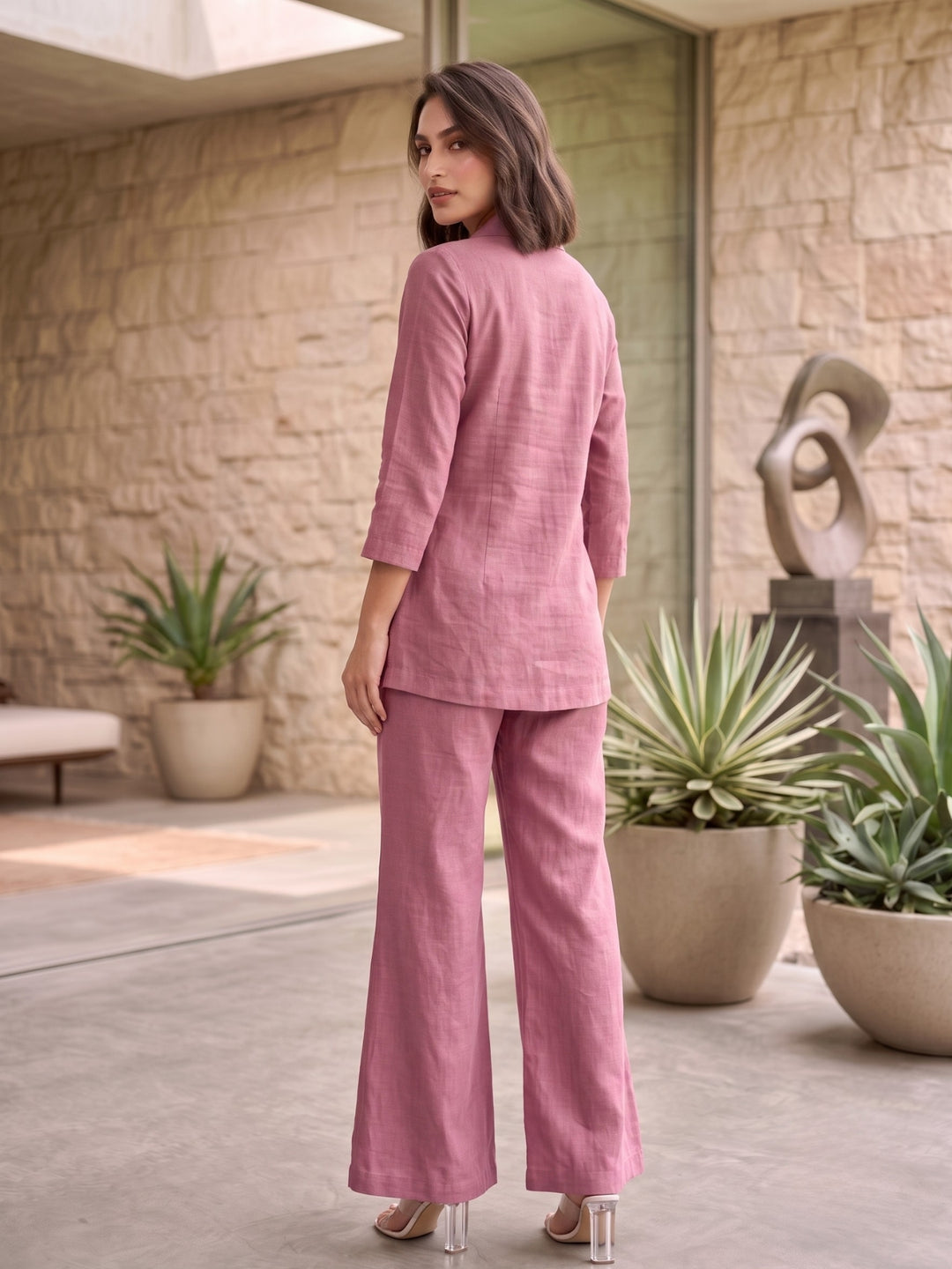 Prisha barbie embroidery cotton co-ord set