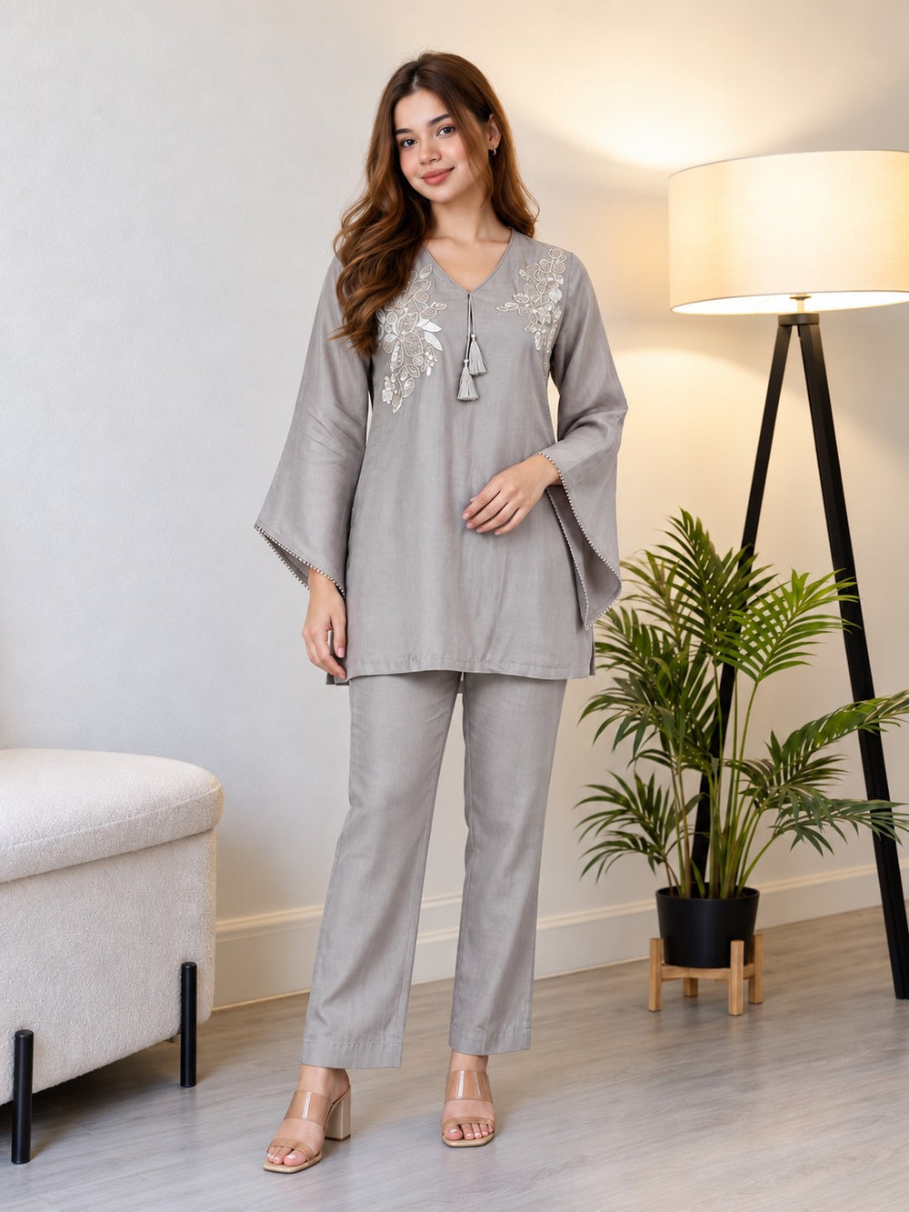 Prisha Chroma Applique Co-Ord Set
