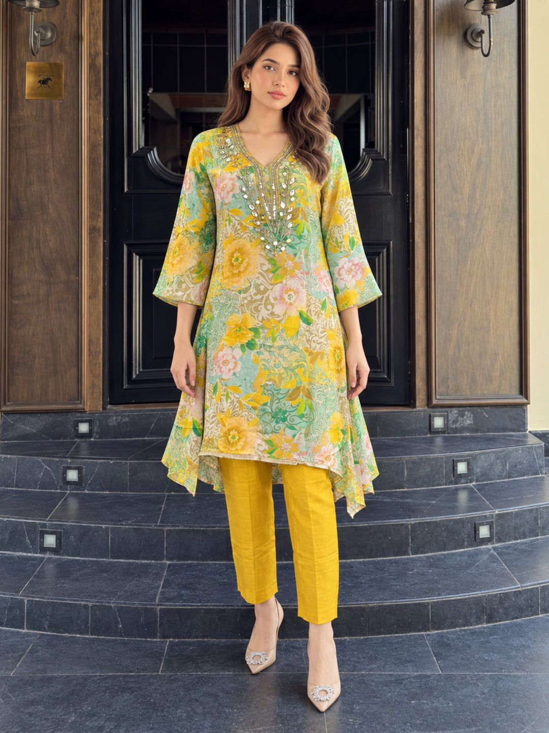 Prisha Dijon Work Festive Co-Ord Set