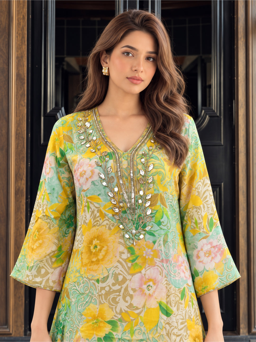 Prisha Dijon Work Festive Co-Ord Set
