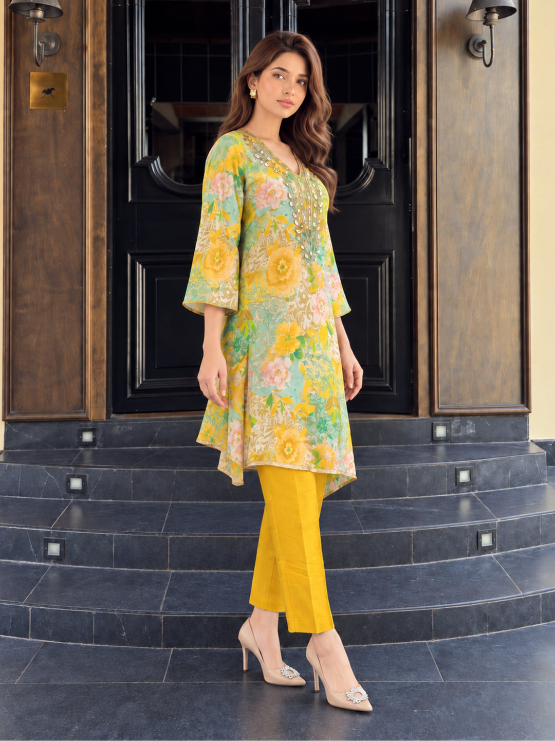 Prisha Dijon Work Festive Co-Ord Set