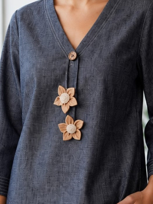 Prisha Indigo Denim Co-Ord Set