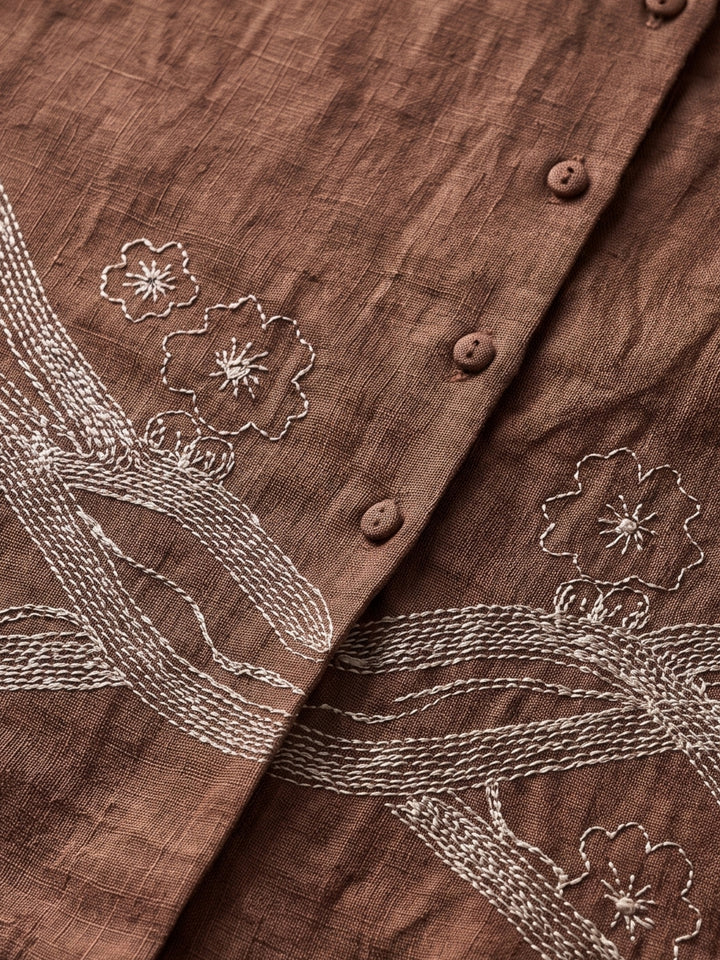 Prisha french embroidery cotton co-ord set