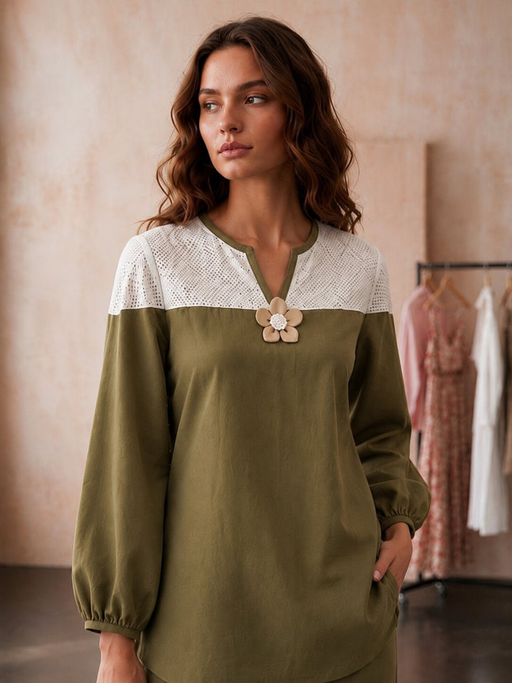 Prisha Kelly Cotton Co ord Set