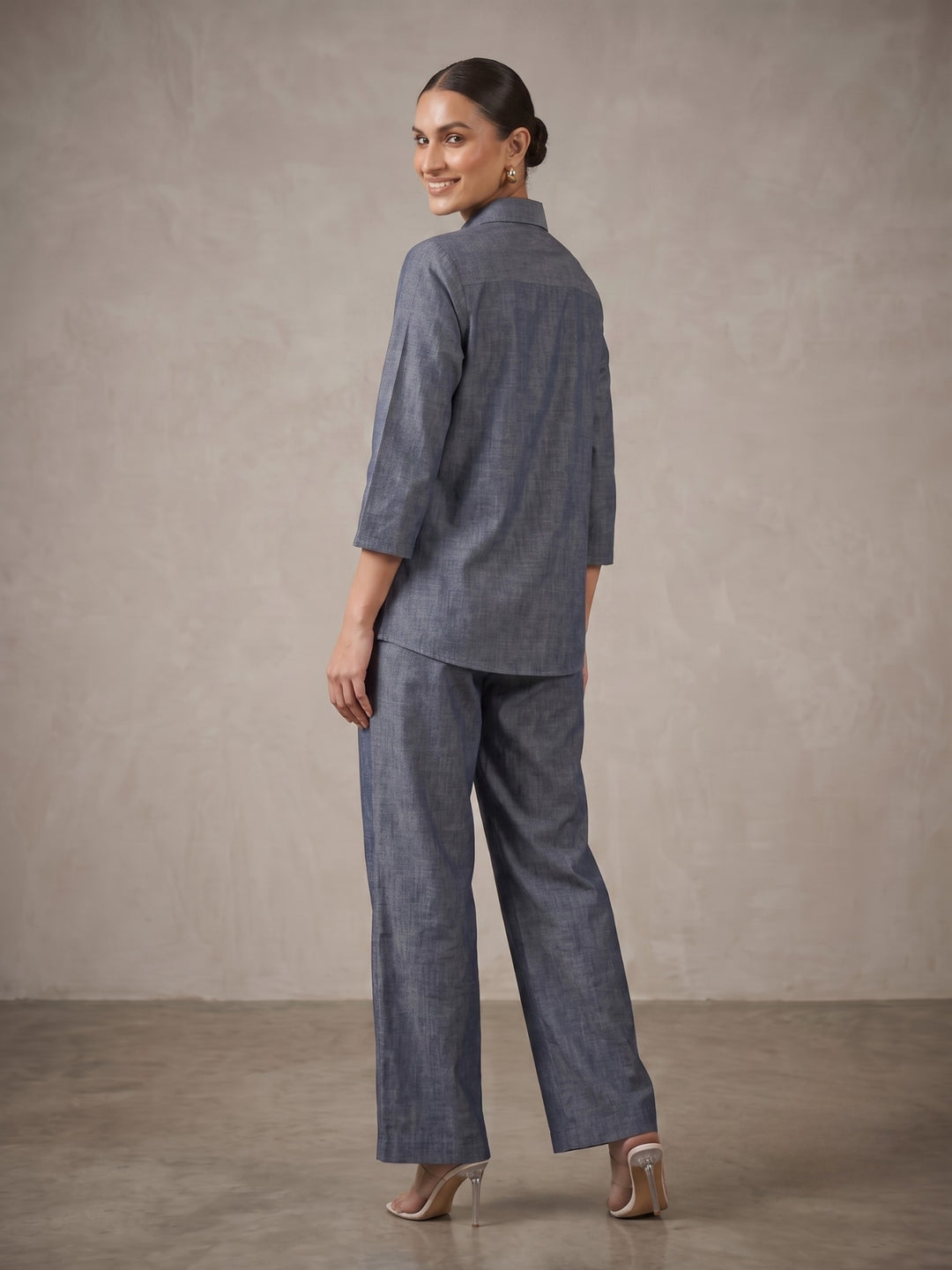 Prisha salu denim co-ord set