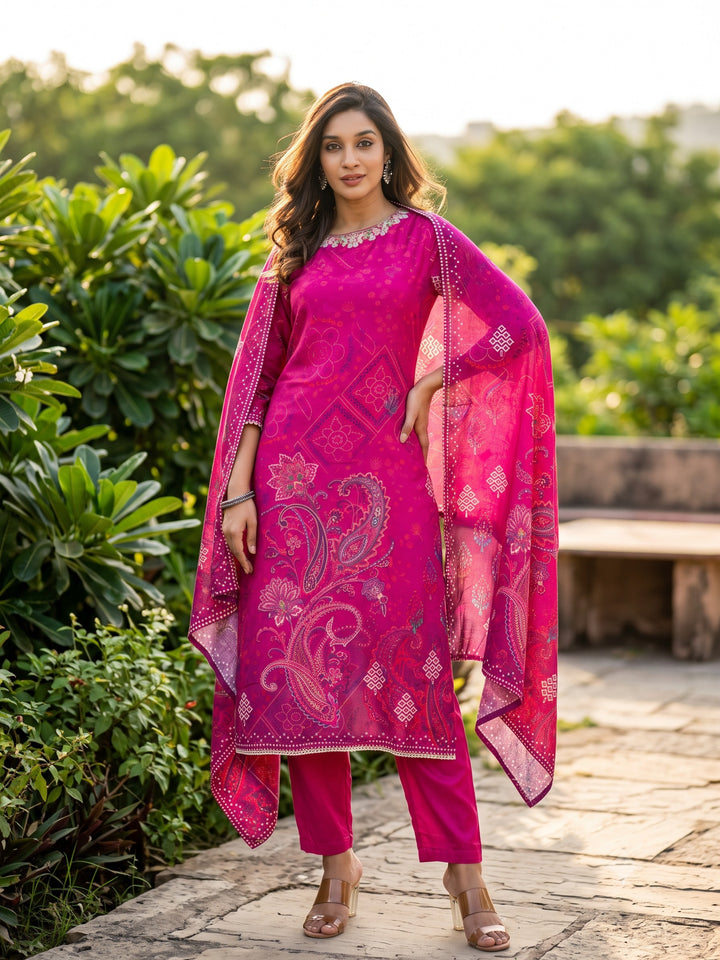 Rabha Rosy Printed Suit Set
