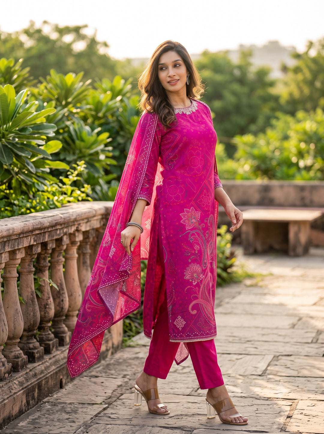 Rabha Rosy Printed Suit Set