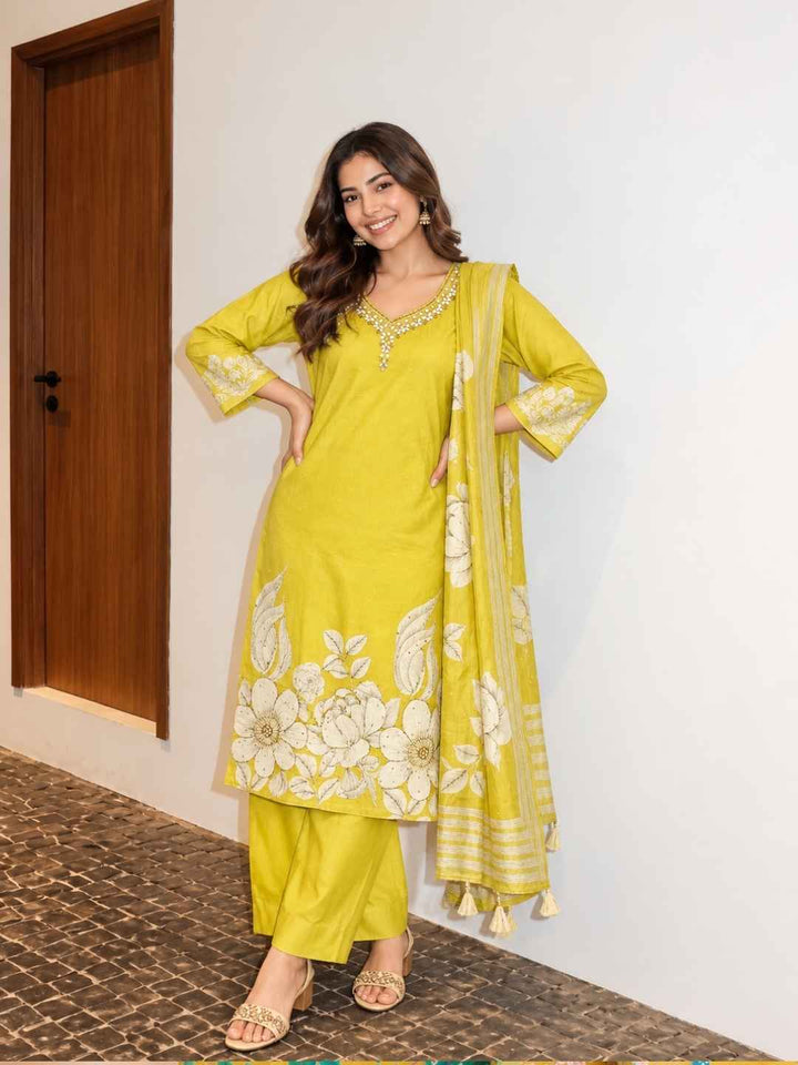 Reet Amber Printed Work Suit Set