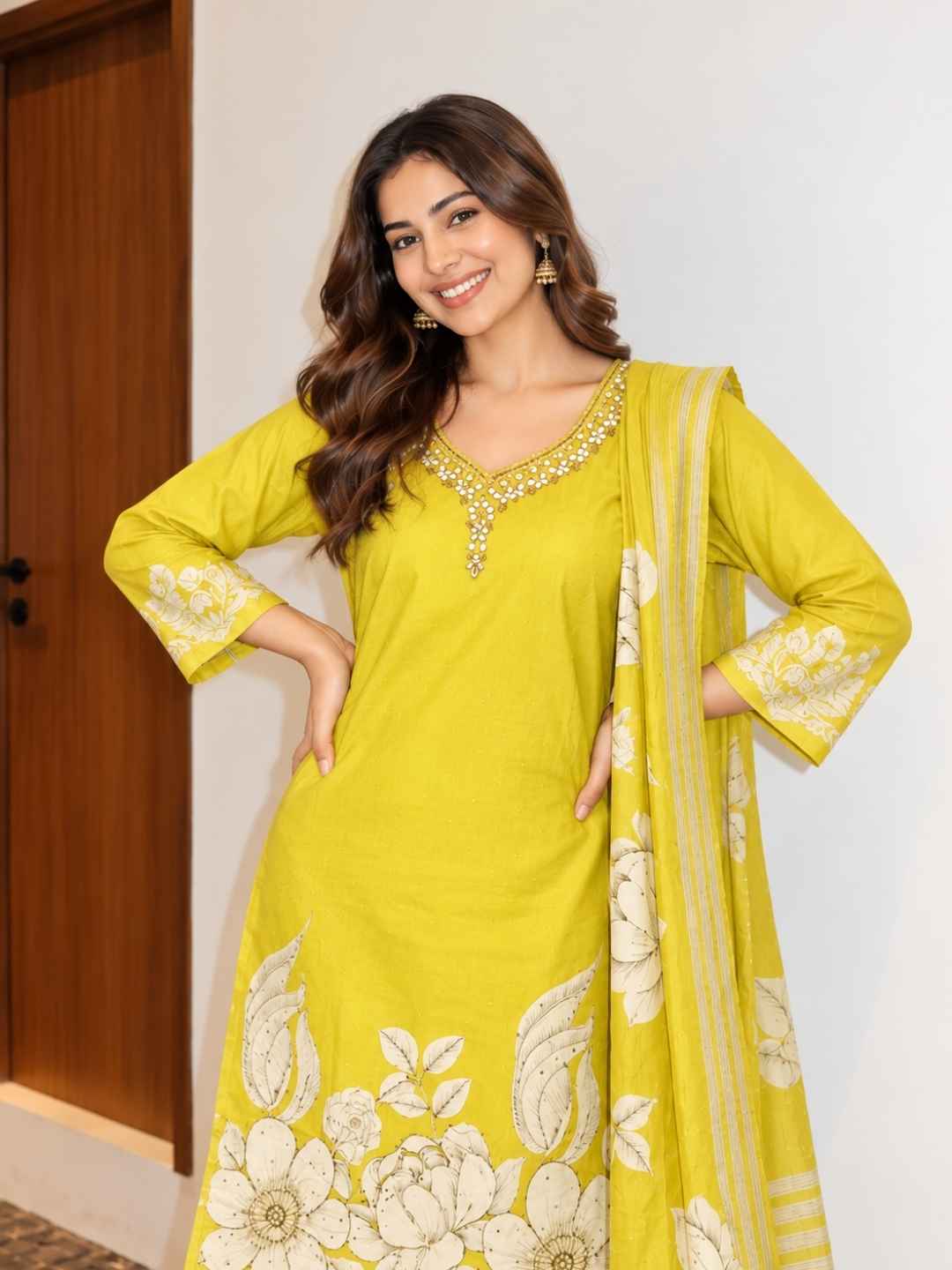 Reet Amber Printed Work Suit Set