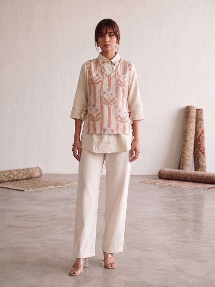 Ridhika Sunrise bib Style Cotton Co-Ord Set