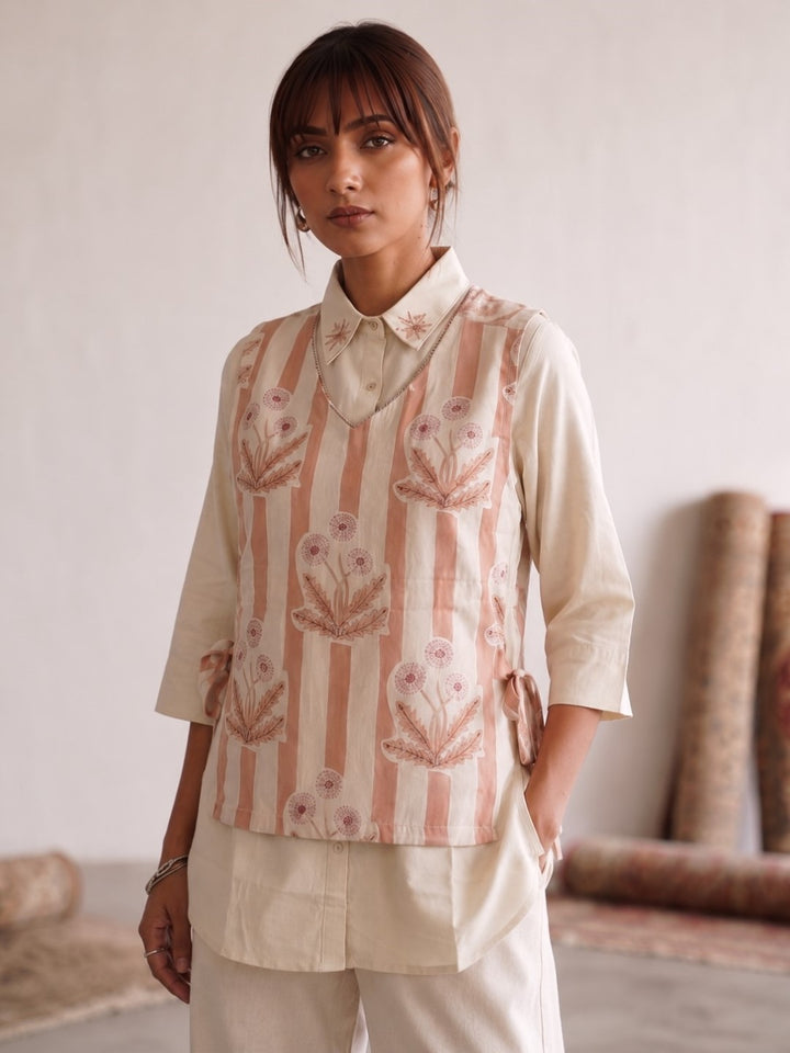 Ridhika Sunrise bib Style Cotton Co-Ord Set