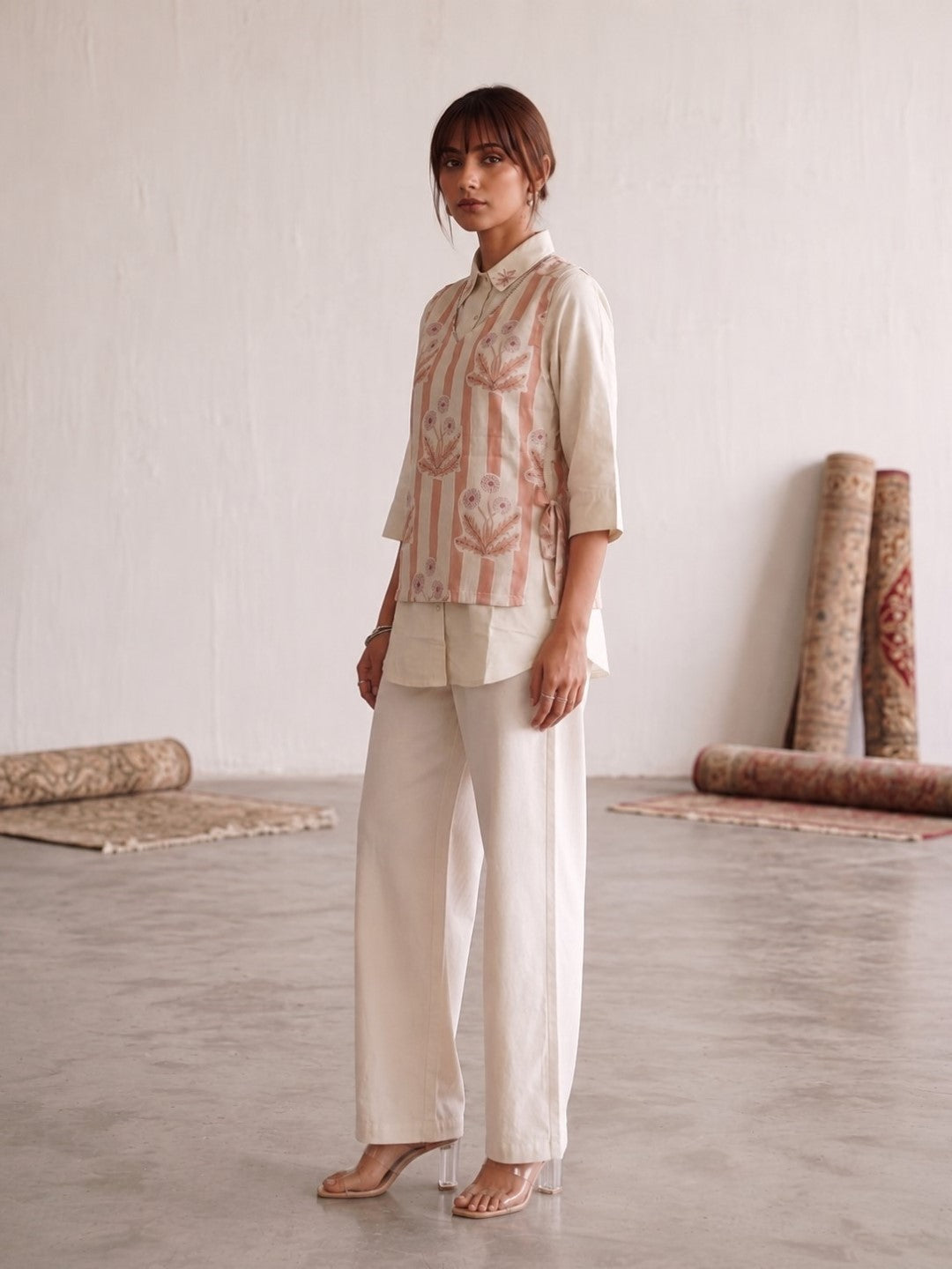 Ridhika Sunrise bib Style Cotton Co-Ord Set