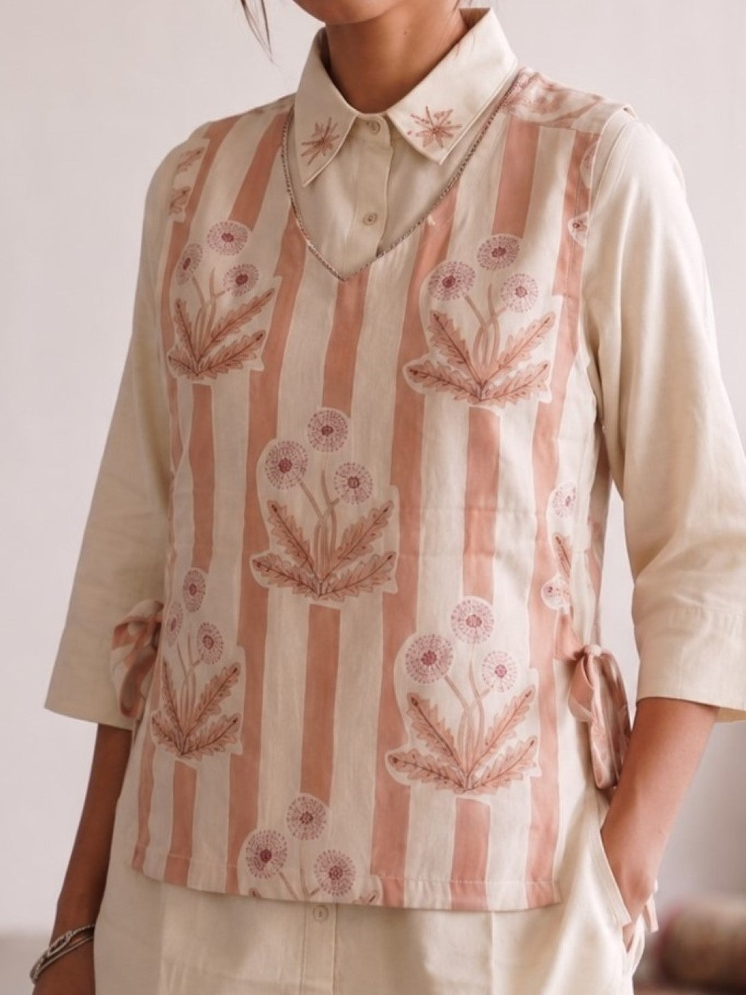 Ridhika Sunrise bib Style Cotton Co-Ord Set