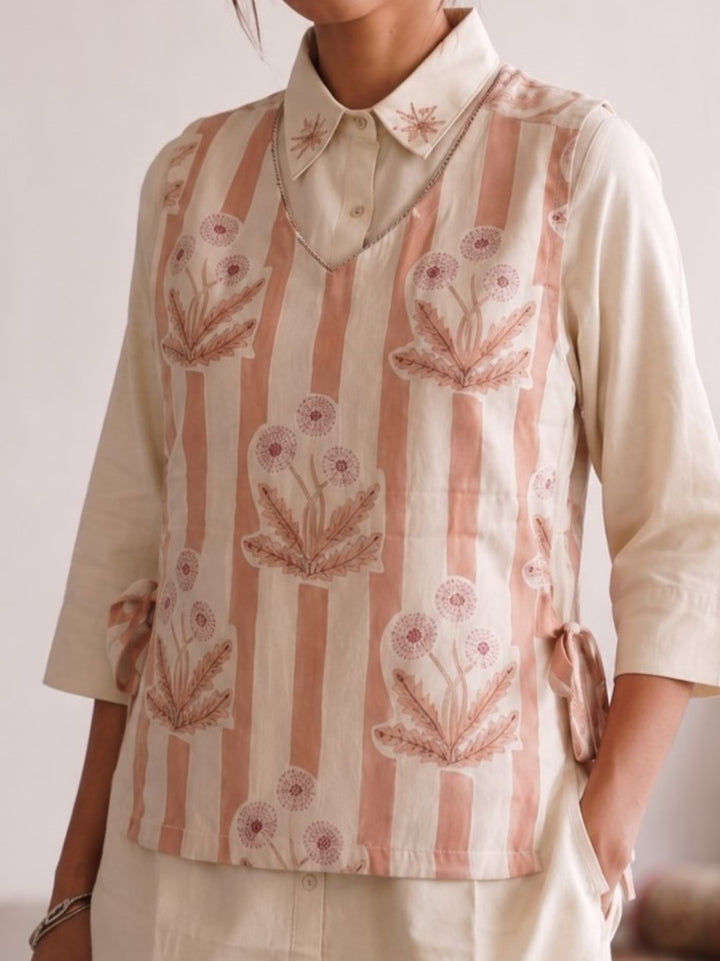 Ridhika Sunrise bib Style Cotton Co-Ord Set