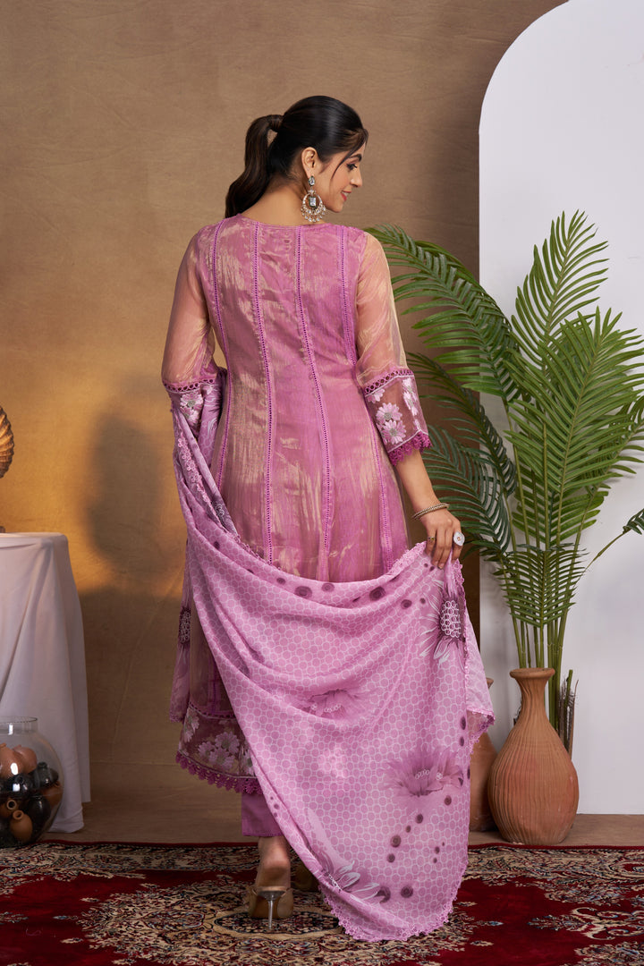 Anumeha Taffy Full Work Suit Set