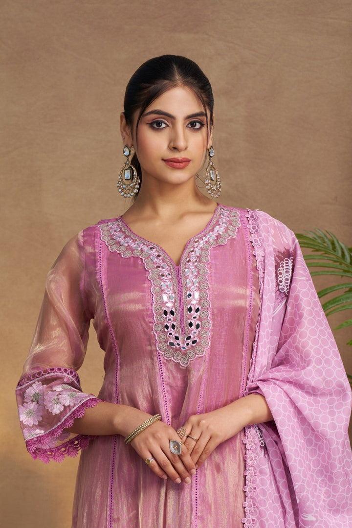 Anumeha Taffy Full Work Suit Set