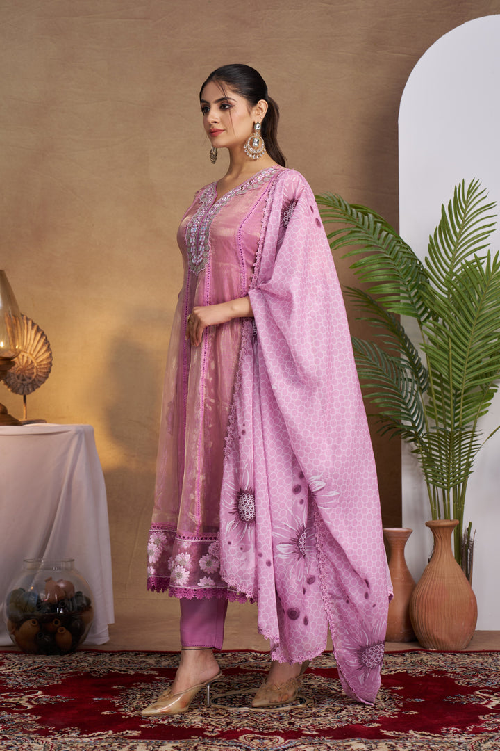 Anumeha Taffy Full Work Suit Set