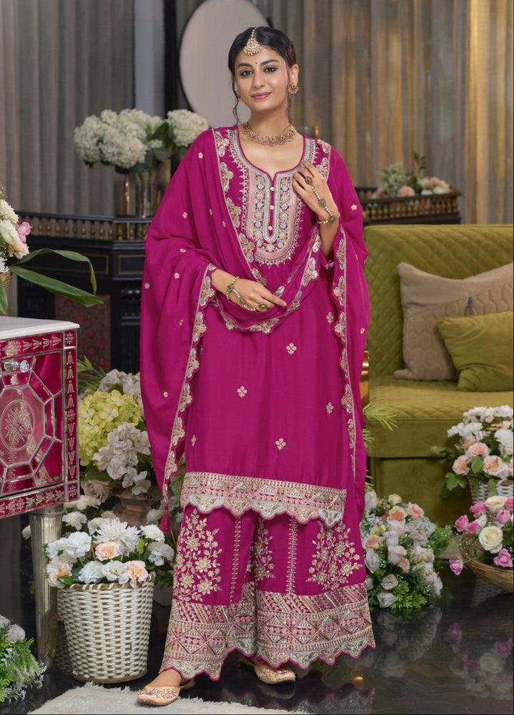 Shorba Rose Full Work Gharara Set