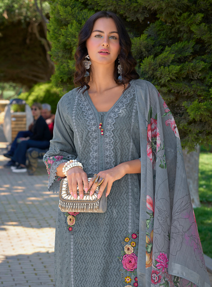 Sarfarish Cloud SCHIFFLI HEAVY PAKISTANI SUIT SET