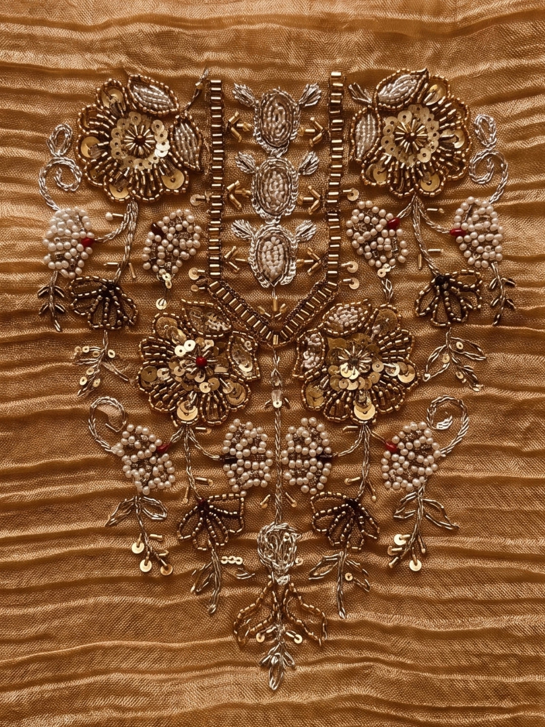 Salvi Russet Full Handowork Suit Set