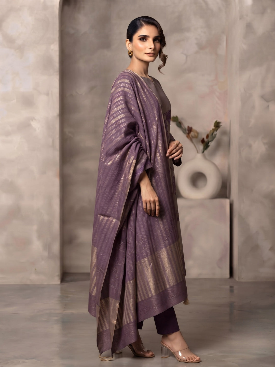 Salvi Thistle Heavy Handwork Festive Suit Set