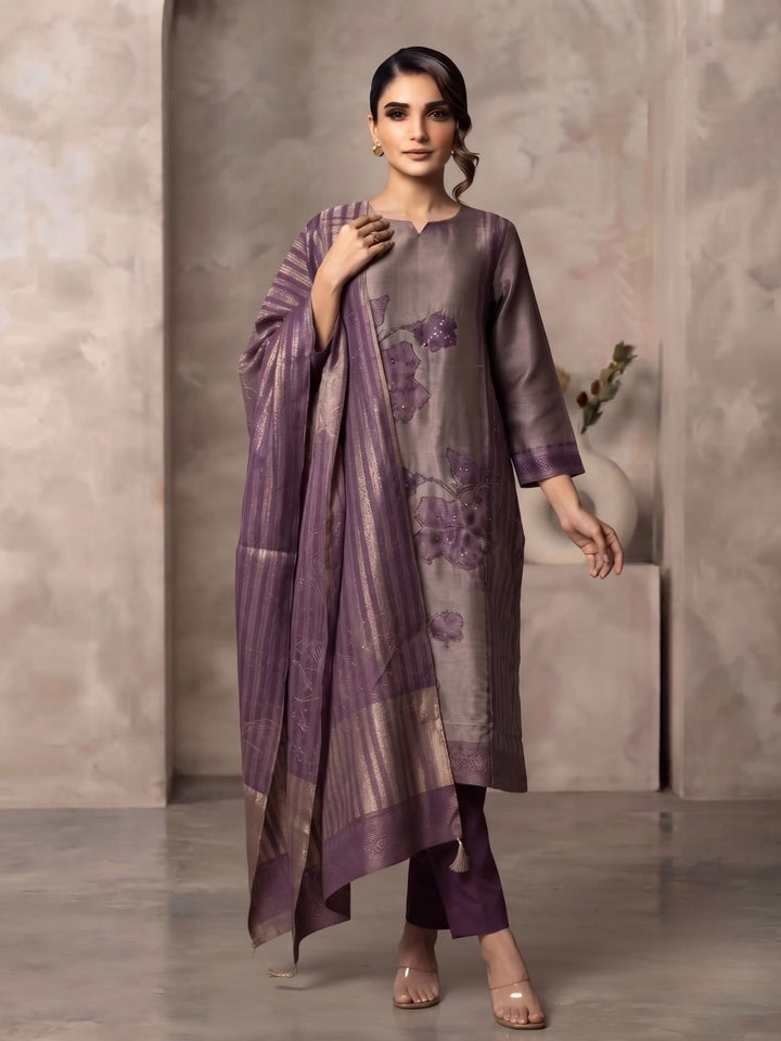 Salvi Thistle Heavy Handwork Festive Suit Set