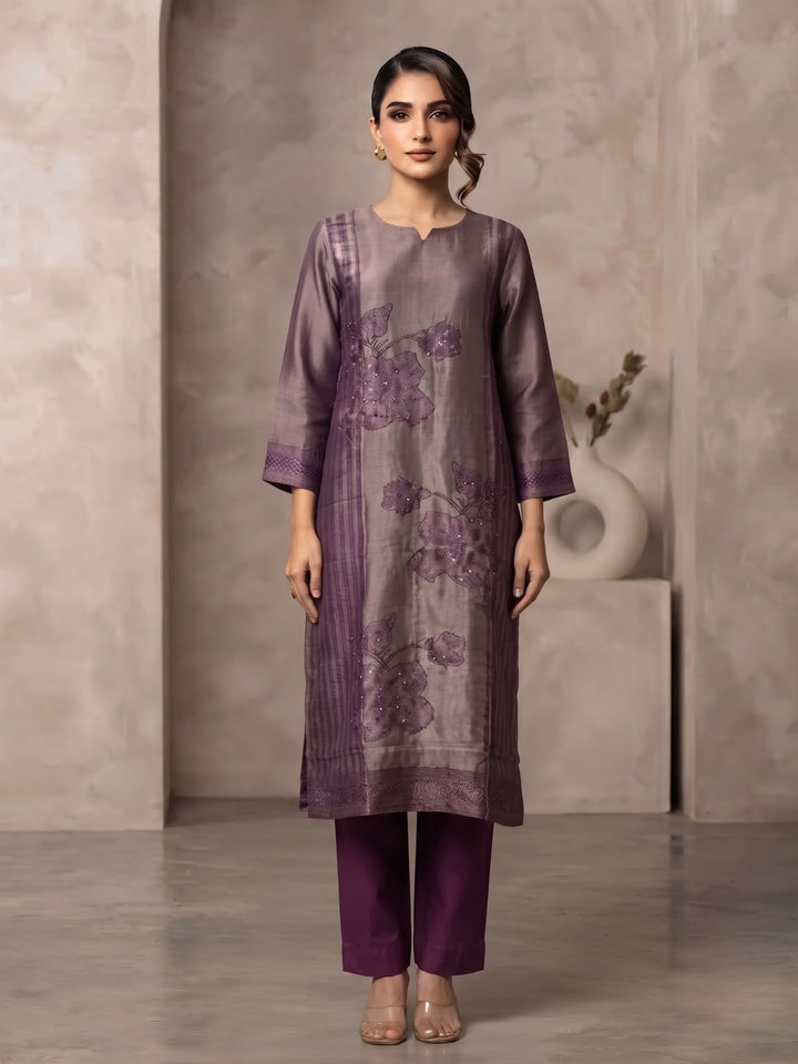 Salvi Thistle Heavy Handwork Festive Suit Set