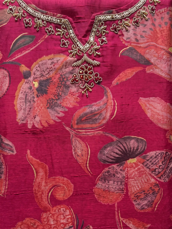 Sanjh Brink Printed Work Suit Set