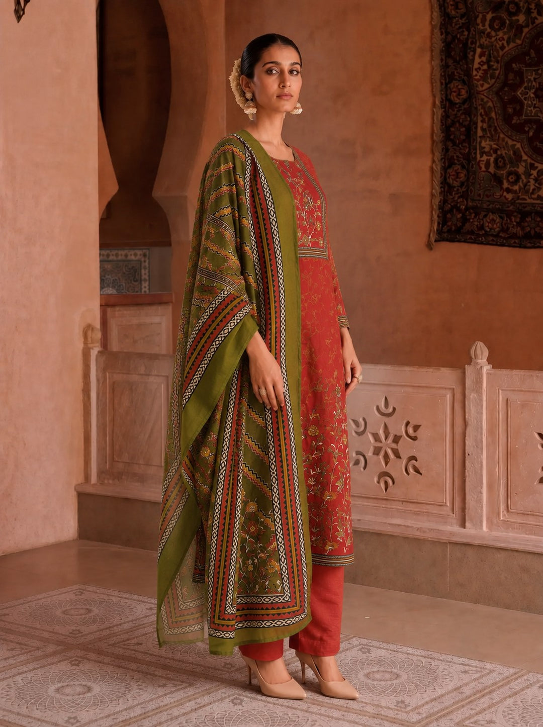 Sanjh Copper Work Suit Set
