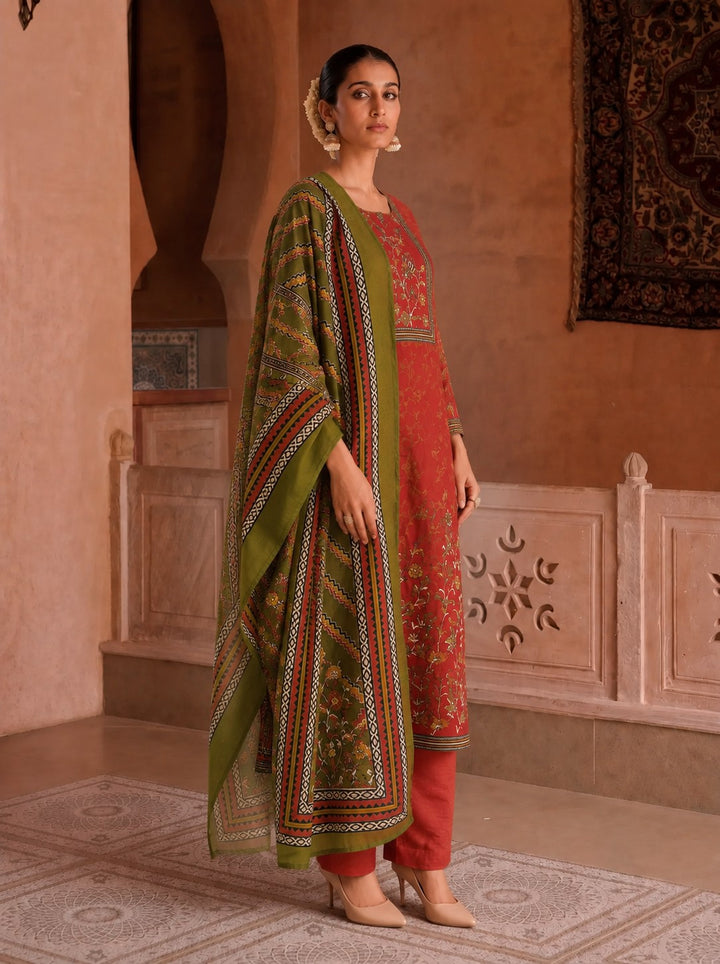 Sanjh Copper Work Suit Set