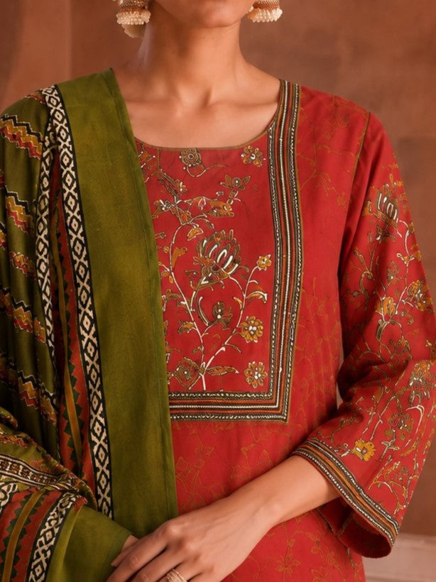 Sanjh Copper Work Suit Set