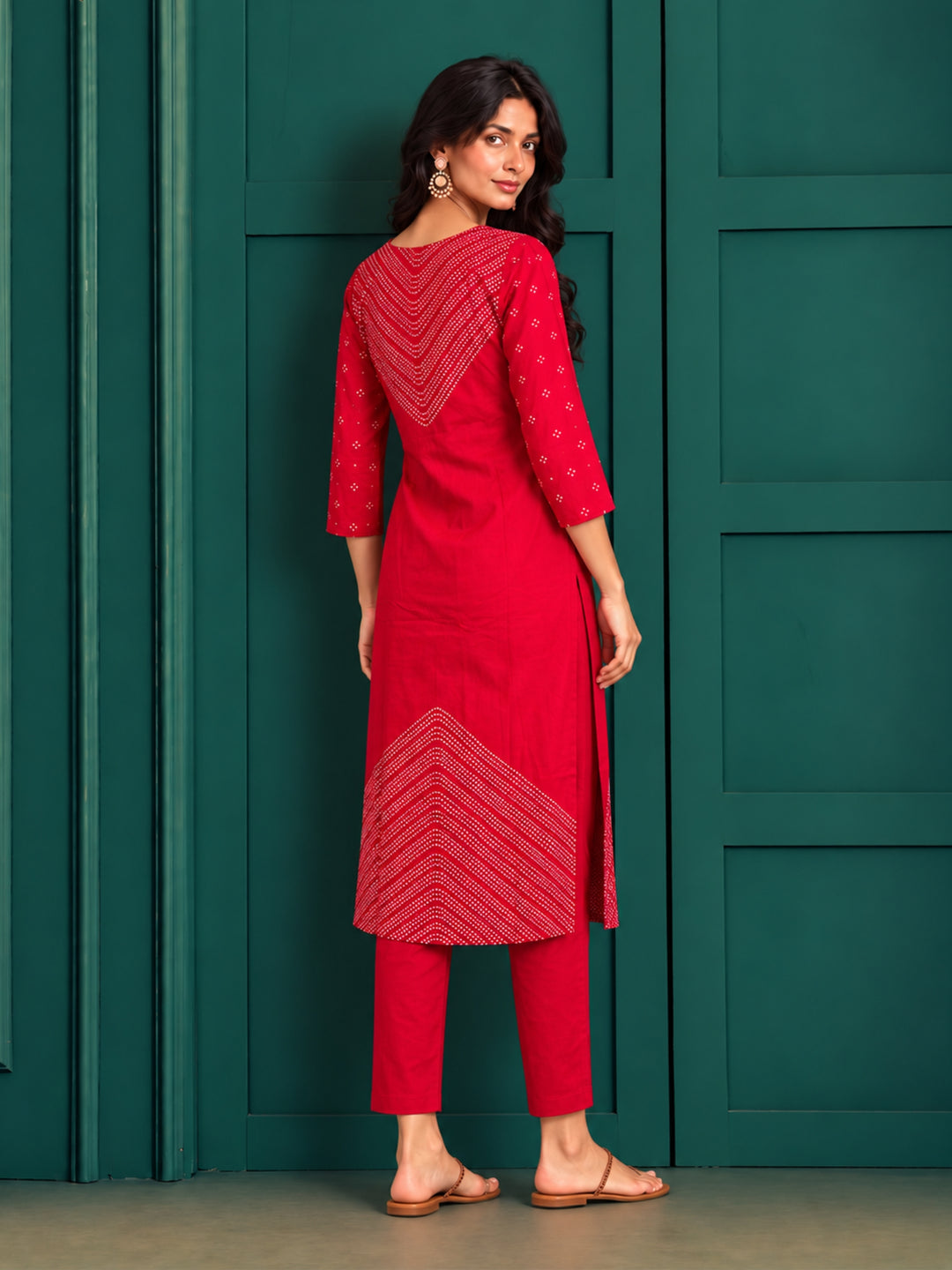 Sanjh Mandy Printed Work Suit Set