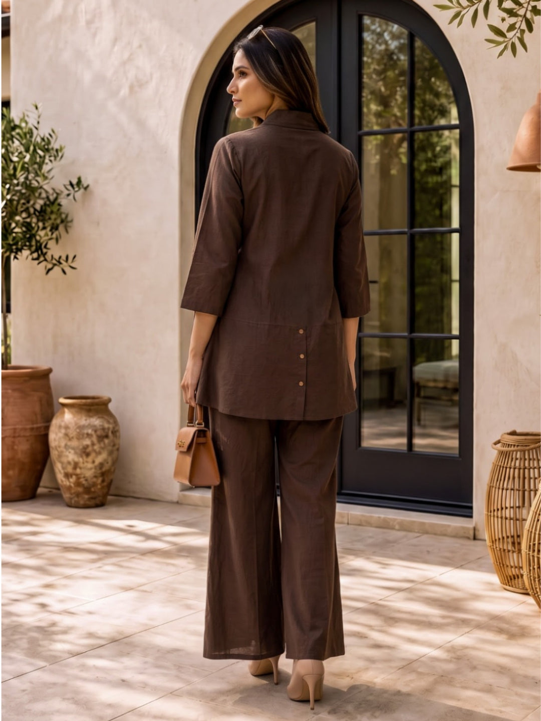 Sargi Kobicha Embroidery Cotton Co-Ord Set