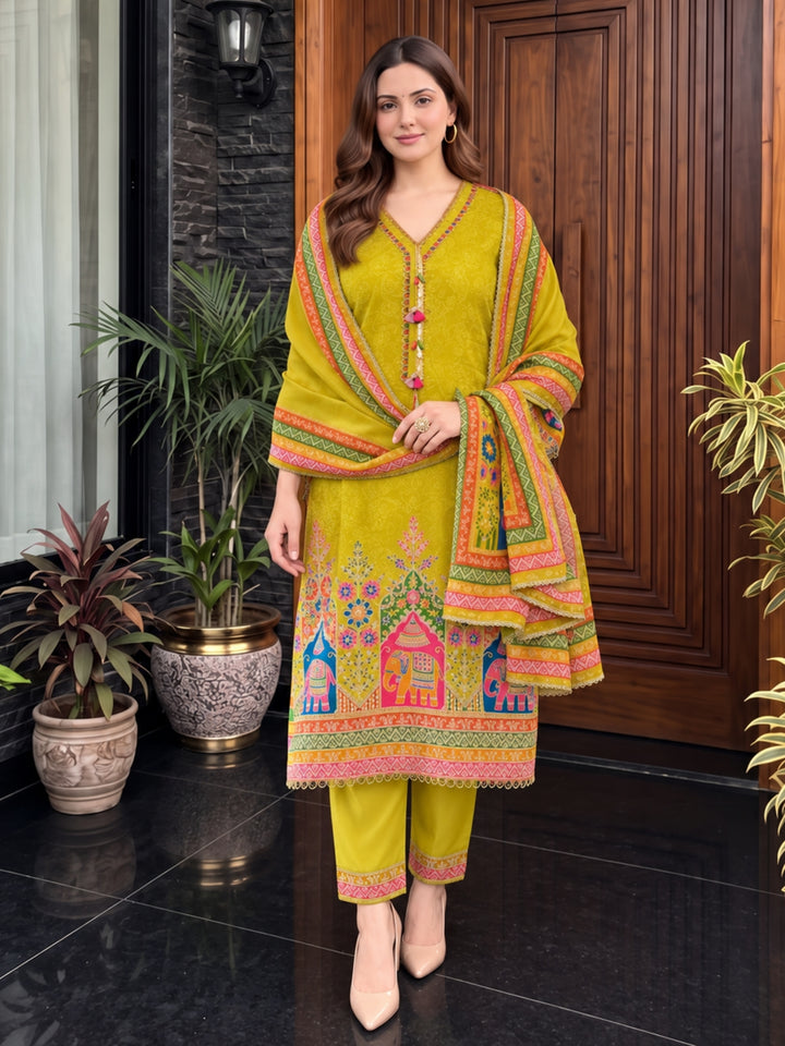 Sarvada Amber Full Work Suit Set