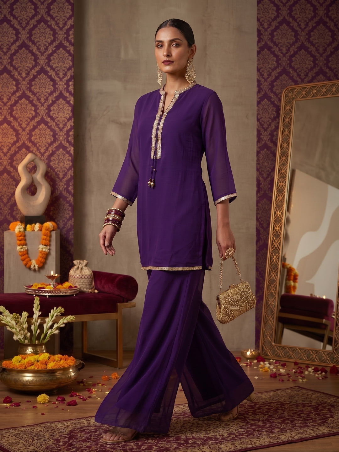 Shakti Byza Handwork Co-Ord Set