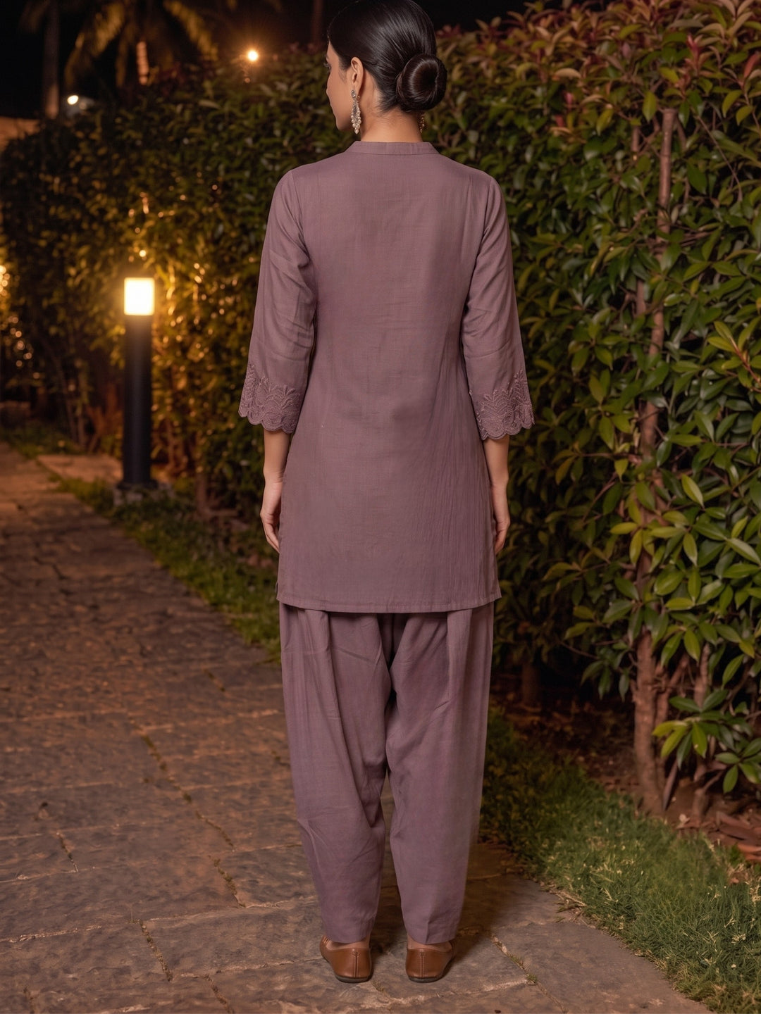 Shakti Misty Embroidery Farshi Kurta Pant set