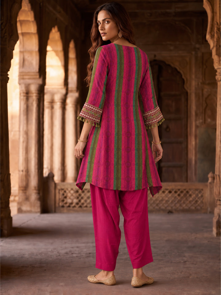Shakti Rose Handwork Farshi Co-Ord Set