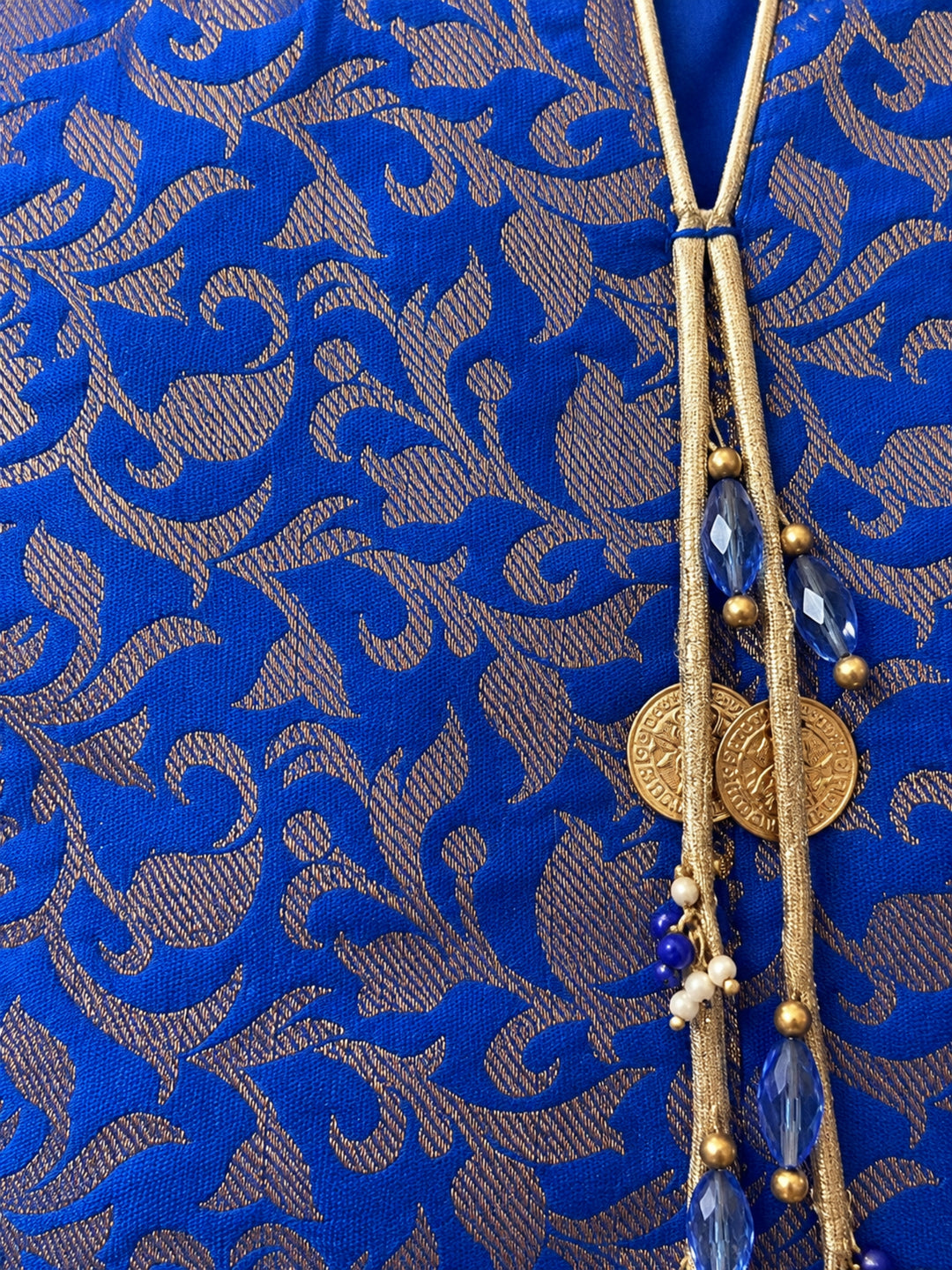Shakti Royal Blue Festive Farshi Co-Ord Set