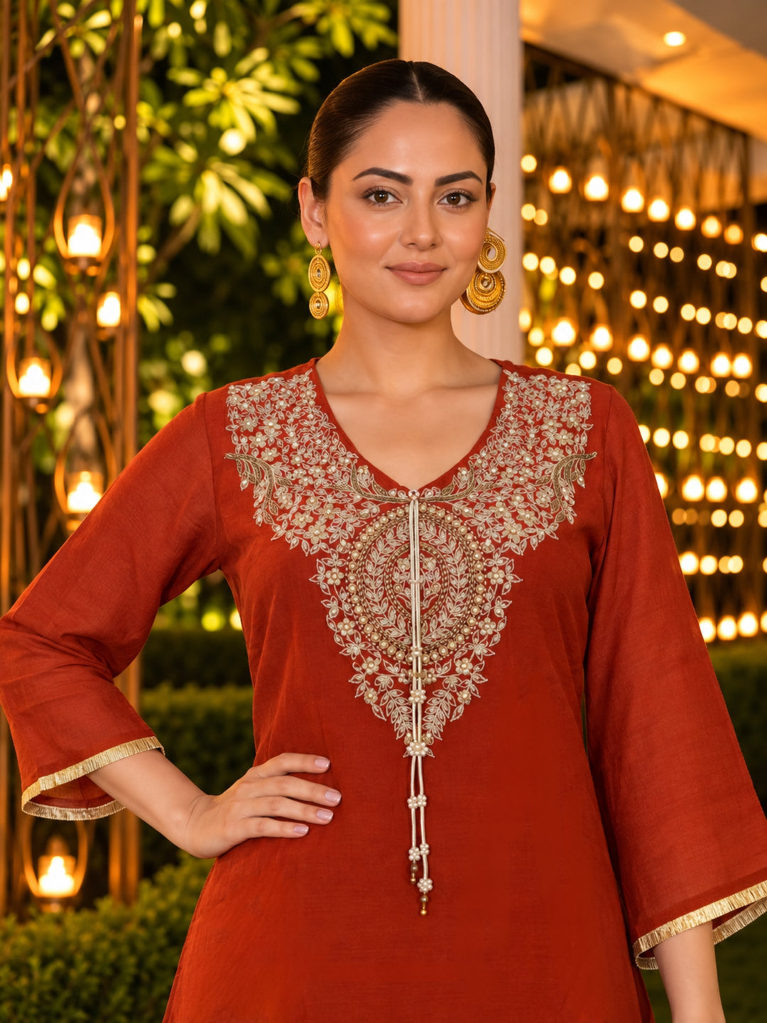 Shakti Twany Handwork Festive Co-Ord Set