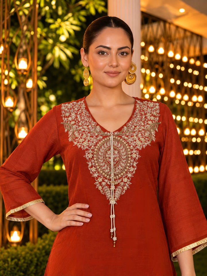 Shakti Twany Handwork Festive Co-Ord Set
