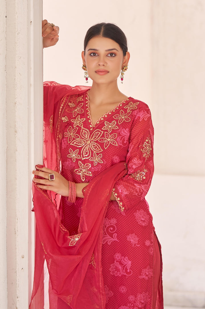 Nisha Jasper Printed Work Suit Set