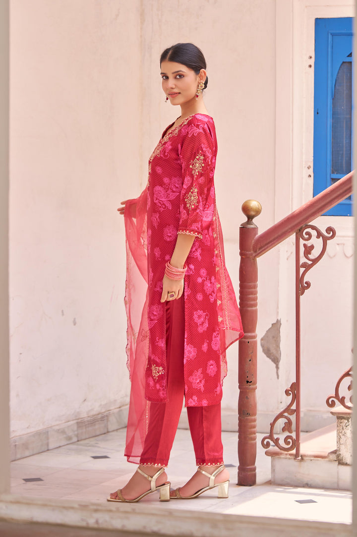 Nisha Jasper Printed Work Suit Set