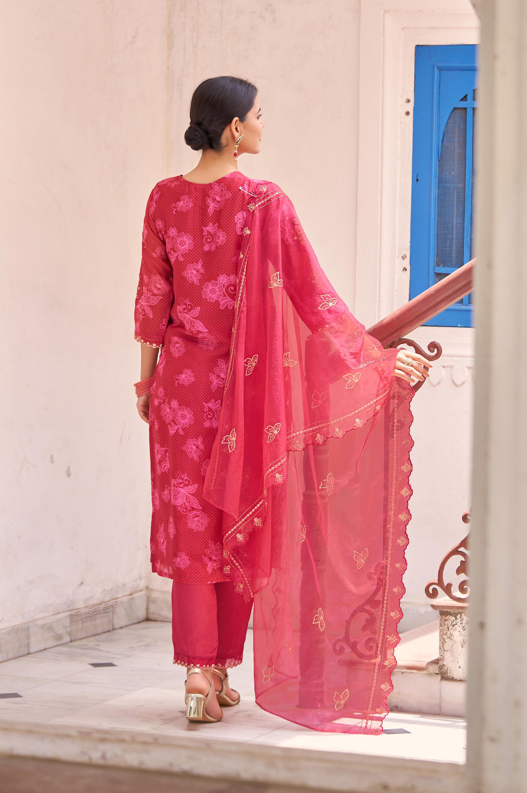 Nisha Jasper Printed Work Suit Set