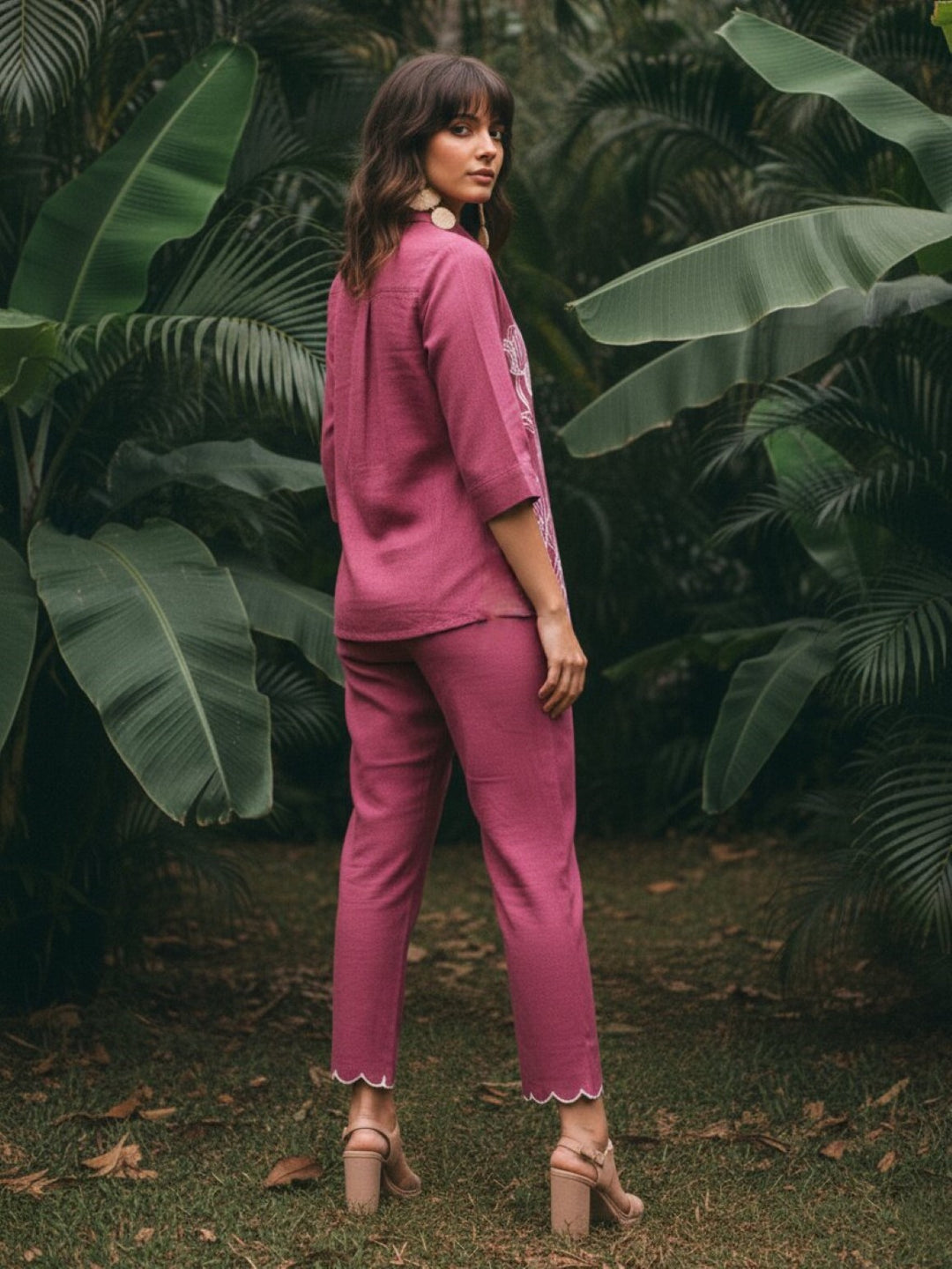 Ivanka taffy embroidery Cotton co-ord set