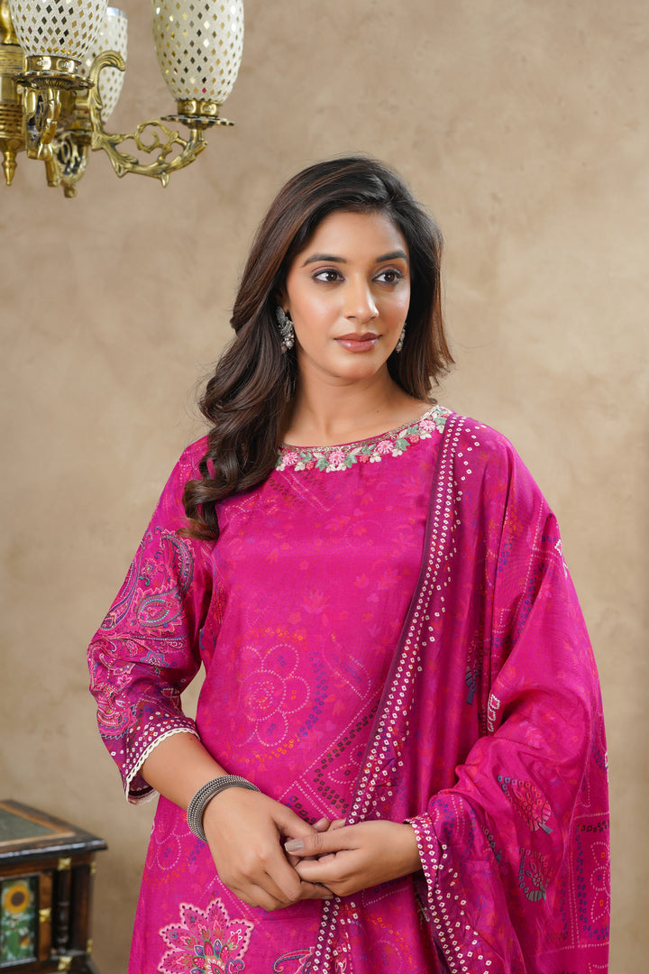 Rabha Rosy Printed Suit Set