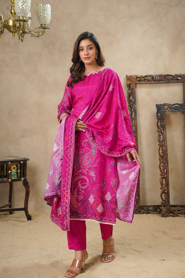 Rabha Rosy Printed Suit Set